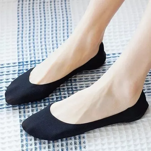 Calcetines Mujer Tines Invisibles 10 Pares Negro Y Nude