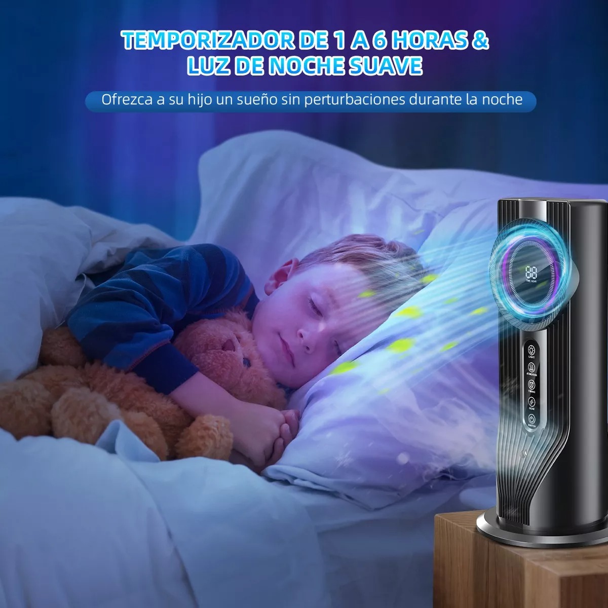 Mini Enfriador De Aire Acondicionado Portátil 6 Velocidades