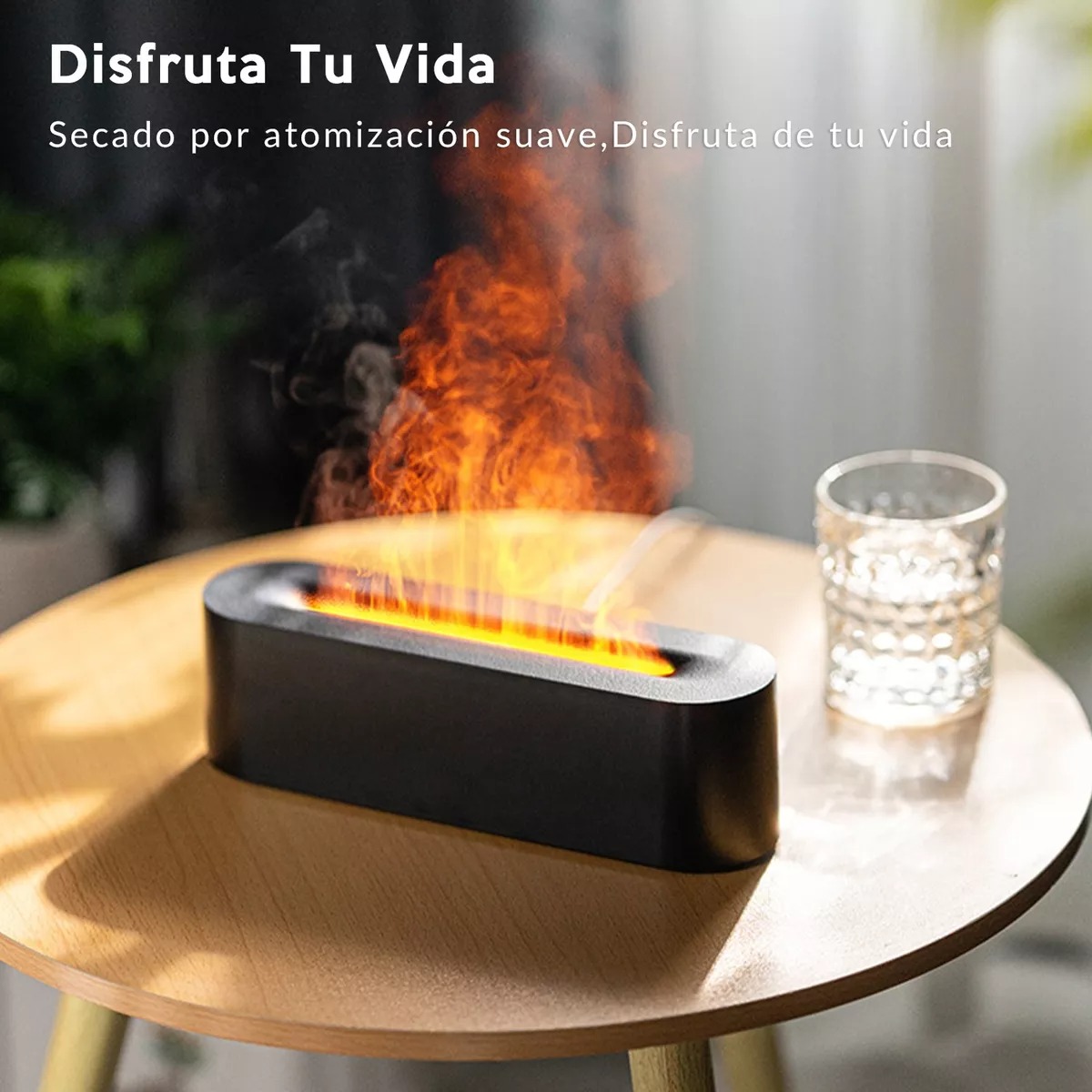 Humidificador Difusor De Aceite Esencial Con Diseño De Llama