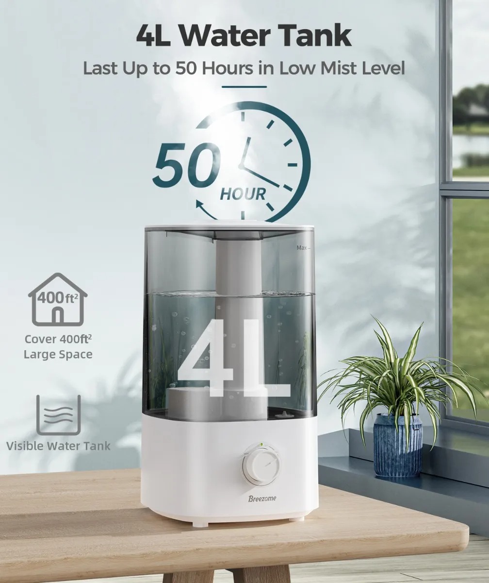 Humidificador, Niebla Fría Ultrasónica, Duración 
