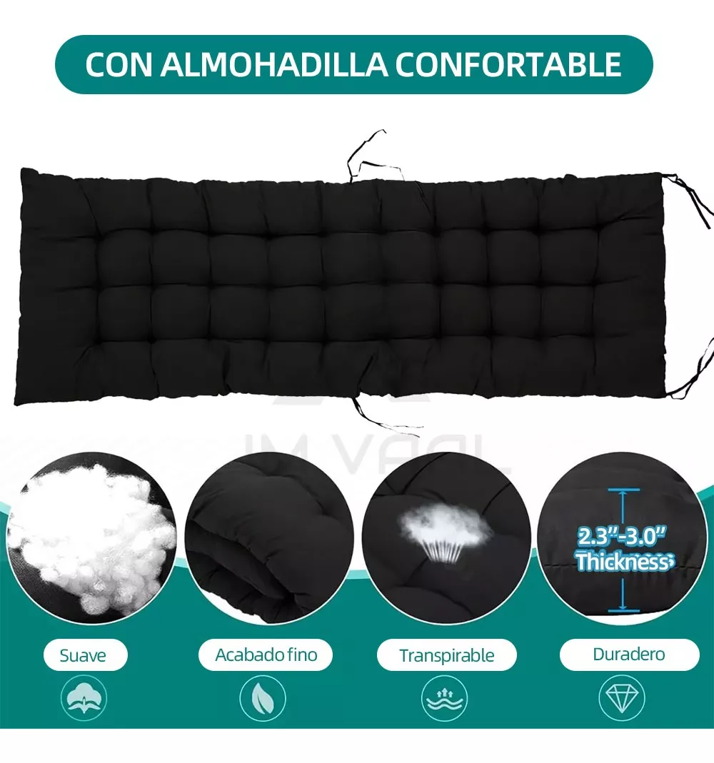 Silla Camastro Plegable Con Colchón Ajustable En 180 Jm Vaal