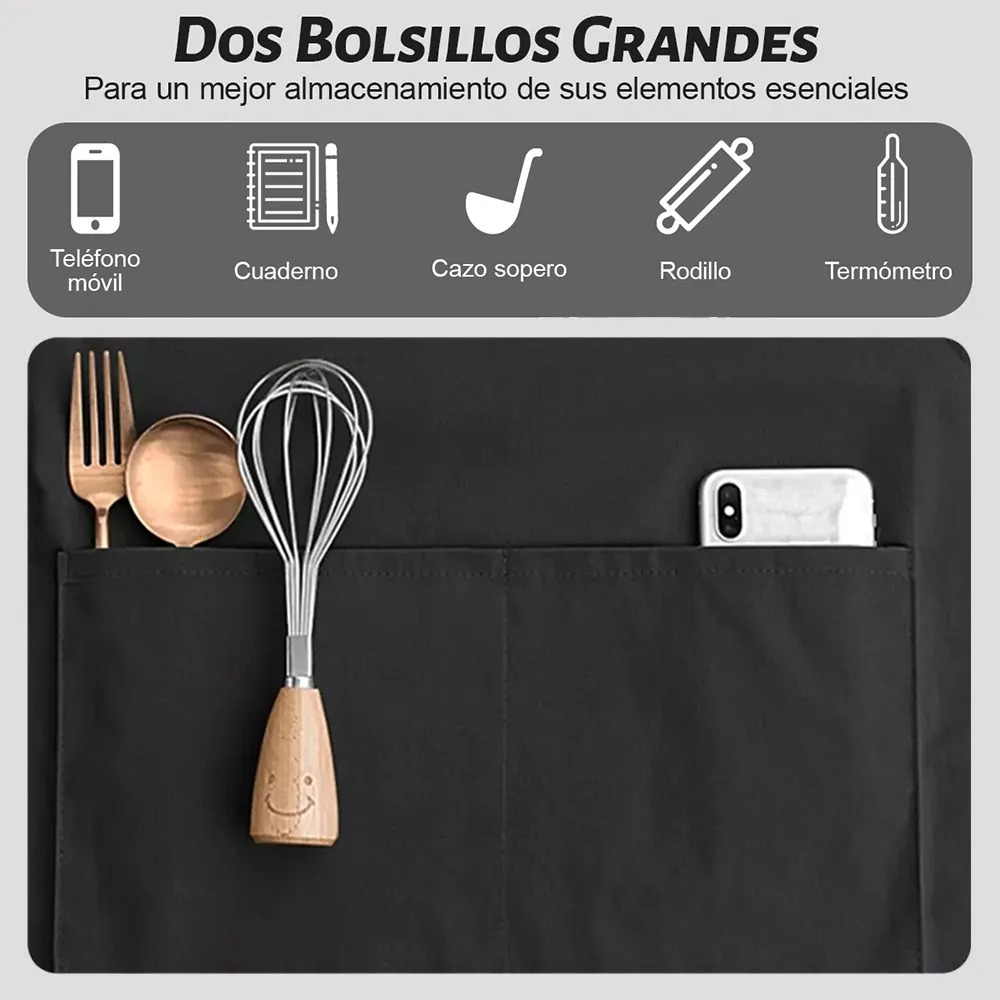 12 Pzs Mandil Delantal Para Chef Meseros Barbería Pintores
