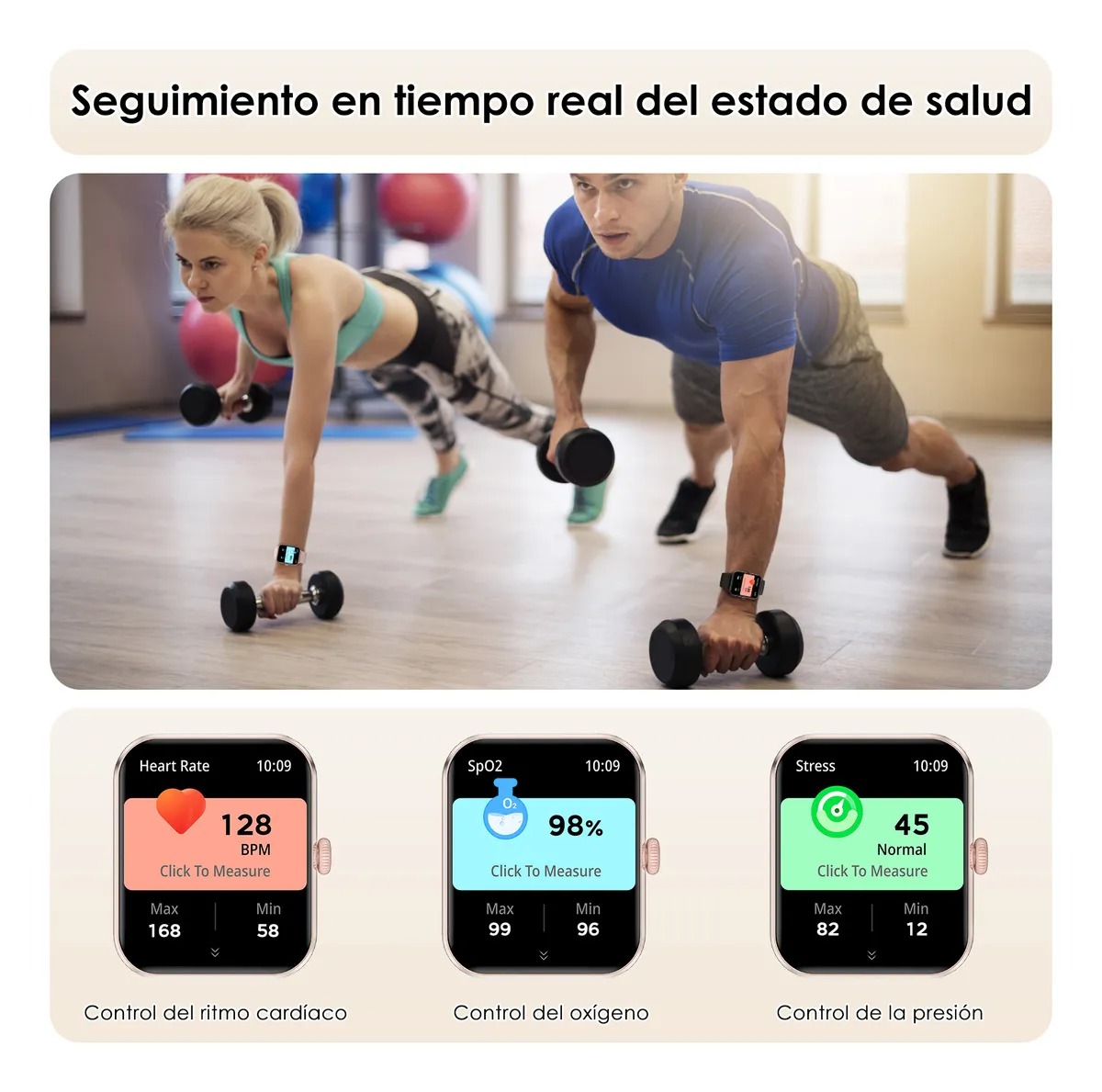Reloj Inteligente Smart Watch Feipuqu Modelo R50 De 1.85´ Smartwatch Mujer Llamada