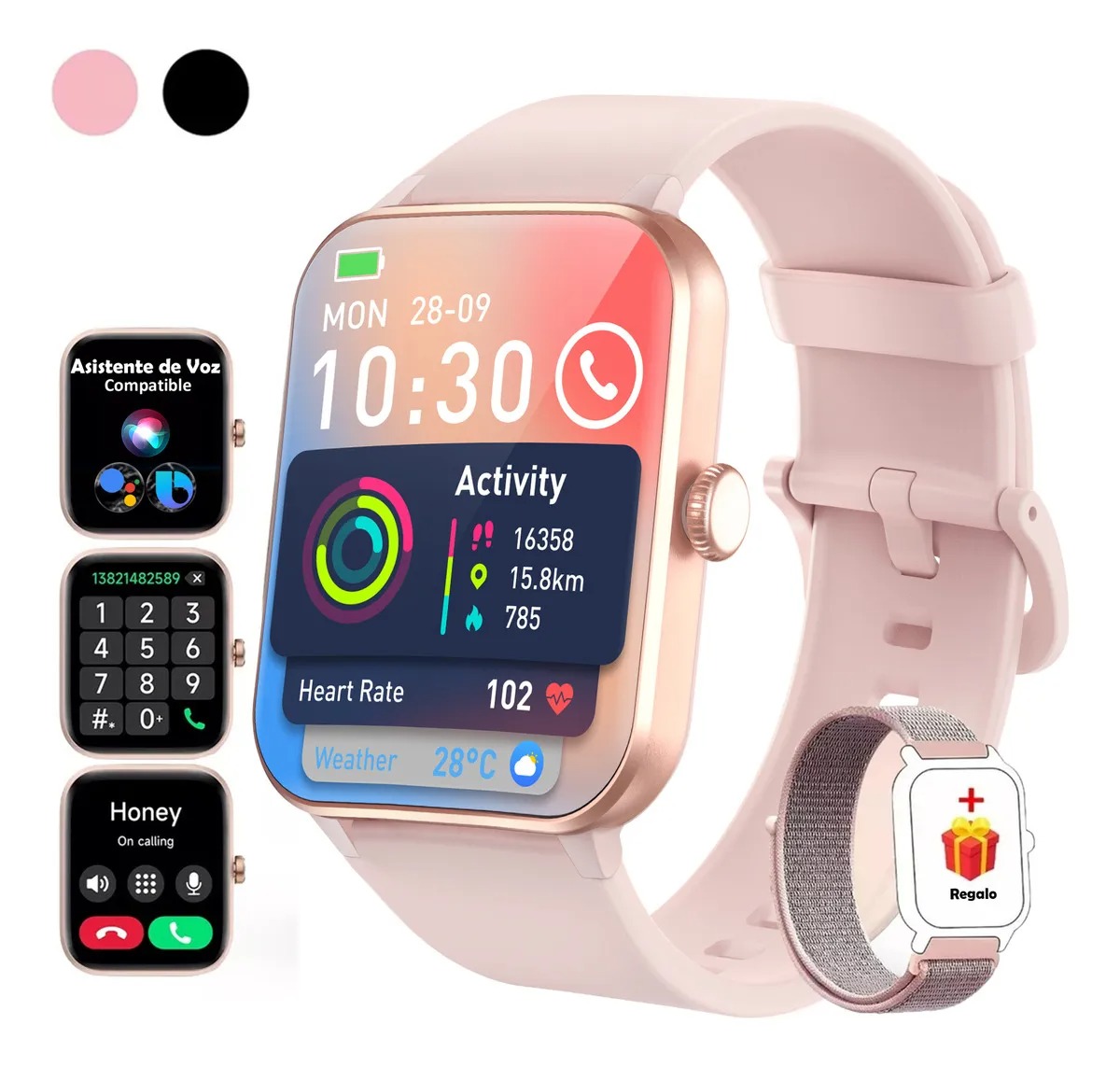 Reloj Inteligente Smart Watch Feipuqu Modelo R50 De 1.85´ Smartwatch Mujer Llamada
