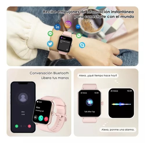 Reloj Inteligente Smart Watch Feipuqu Modelo R50 De 1.85´ Smartwatch Mujer Llamada