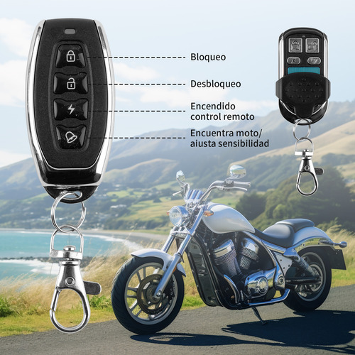 Alarma Antirrobo P/moto Encendido A Distancia Control Remoto