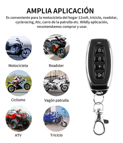 Alarma Antirrobo P/moto Encendido A Distancia Control Remoto