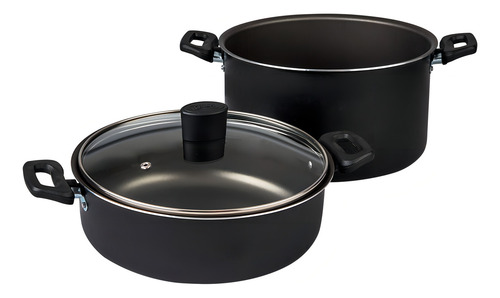Cinsa Batería De Cocina Sabor 16 Pz Aluminio Antiadherente Negro
