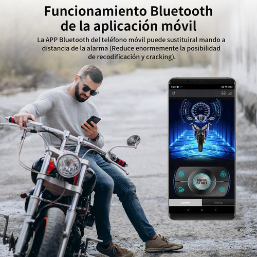 Alarma Antirrobo P/moto Encendido A Distancia Control Remoto