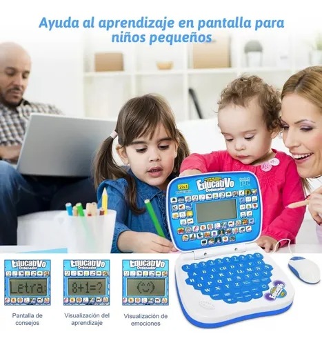 Mini Laptop Interactiva Educativa Español/inglés Niños