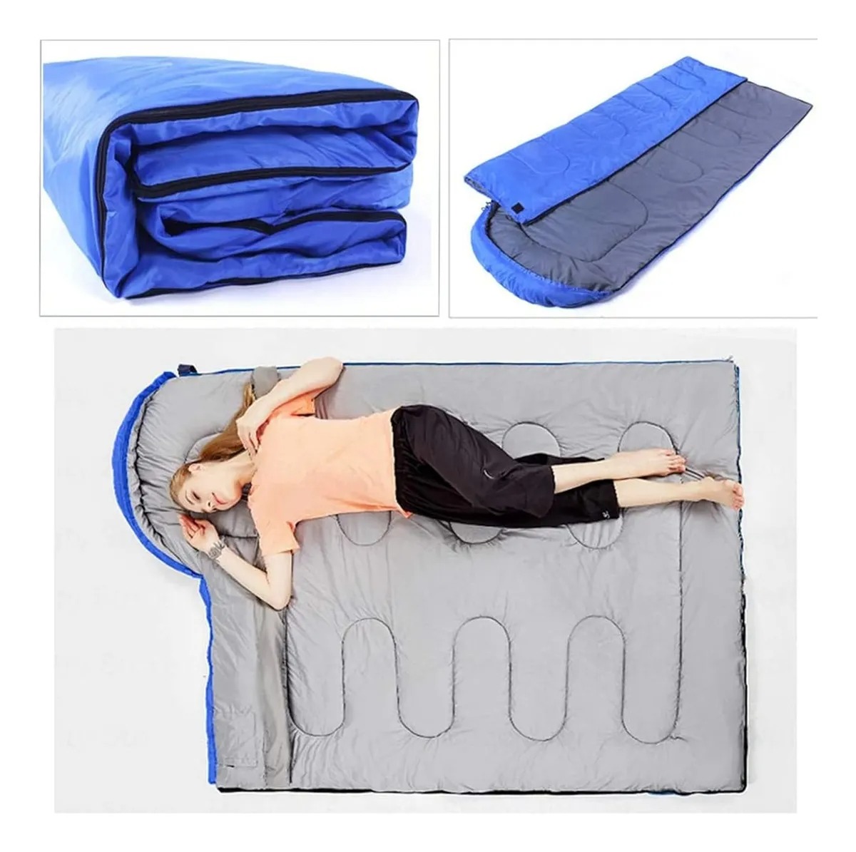 Bolsa De Dormir Exterior Camping Acampar Sleeping Bag,kit4pc