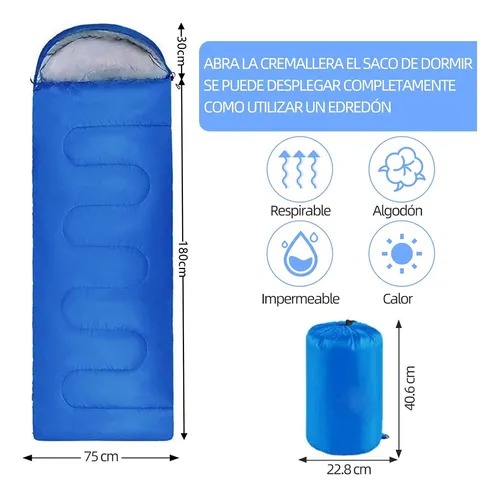 Bolsa De Dormir Exterior Camping Acampar Sleeping Bag,kit4pc