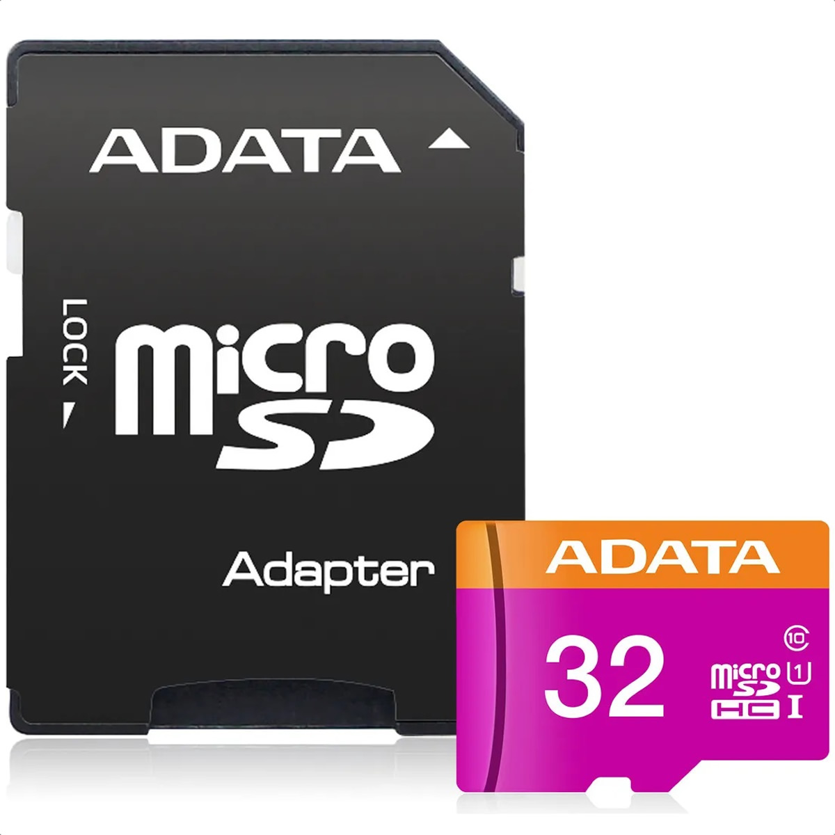Memoria MicroSD 32 GB Adata SDHC Con Adaptador Clase 10 AUSDH32GUICL10-RA1.