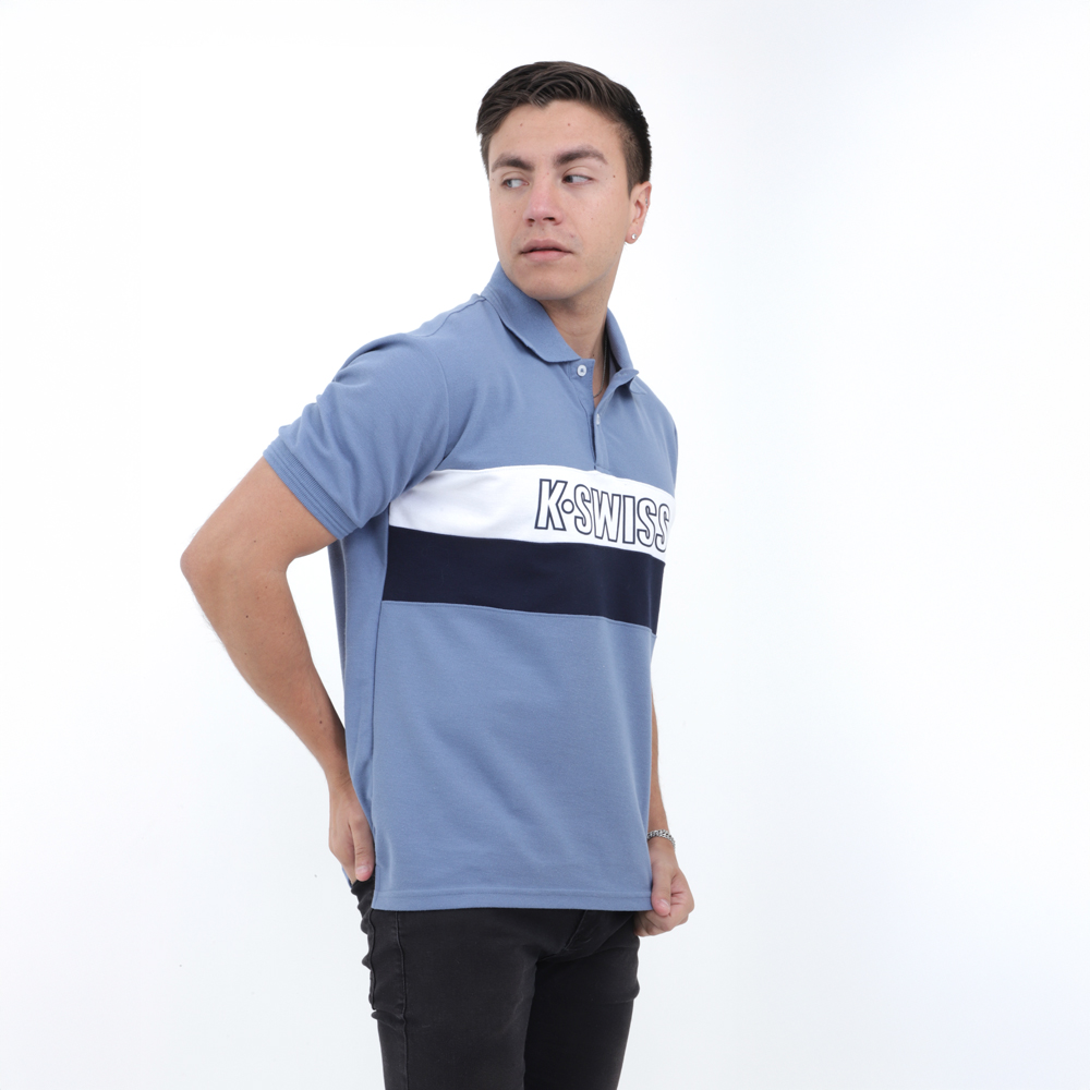 Playera Polo Hombre K-Swiss PS014 Color Azul
