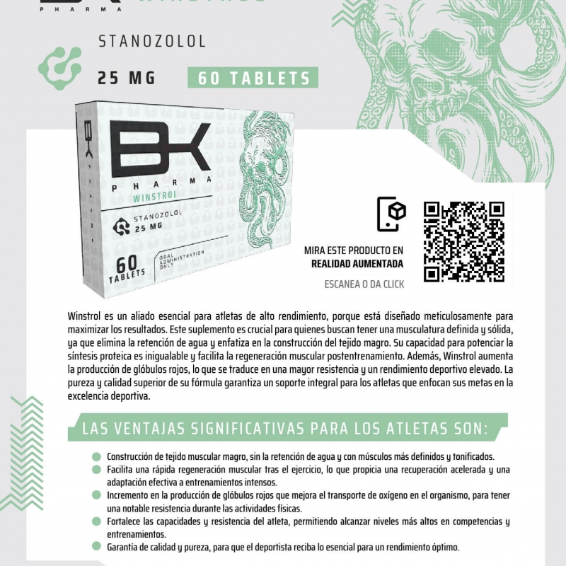 Suplemento Alimenticio Deportivo Winstrol Stanozolol BK Pharma Masa ...