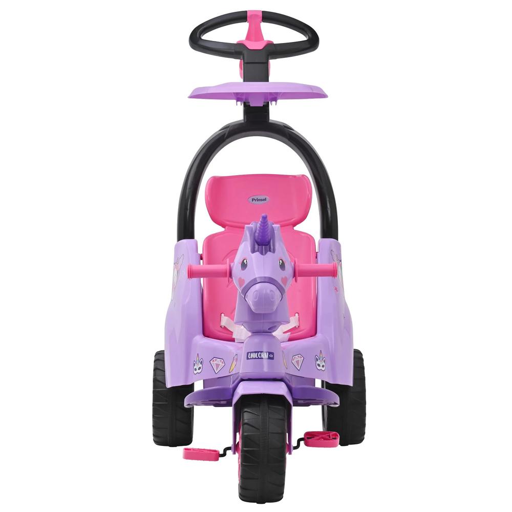 Triciclo Montable Infantil Prinsel Con Sin Empuje Unicornio