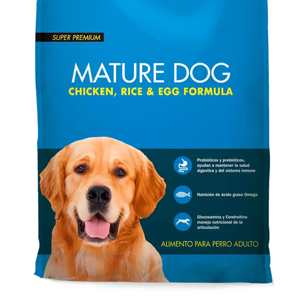 Alimento Para Perro Mature Dog Pollo Arroz Huevo 18.1kg
