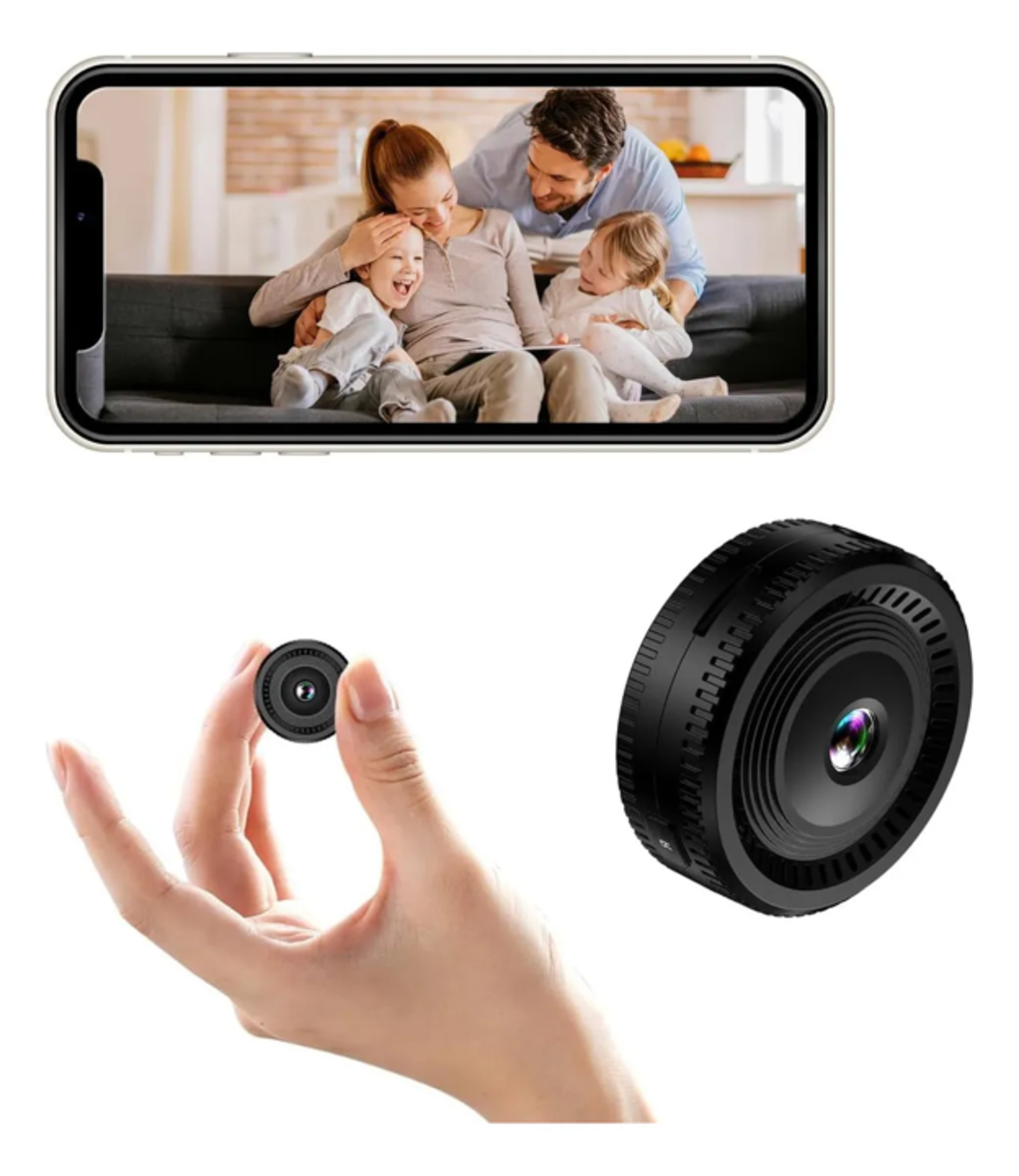 Mini Cámara espía  Wifi Recargable 1080p HD Visión Nocturna