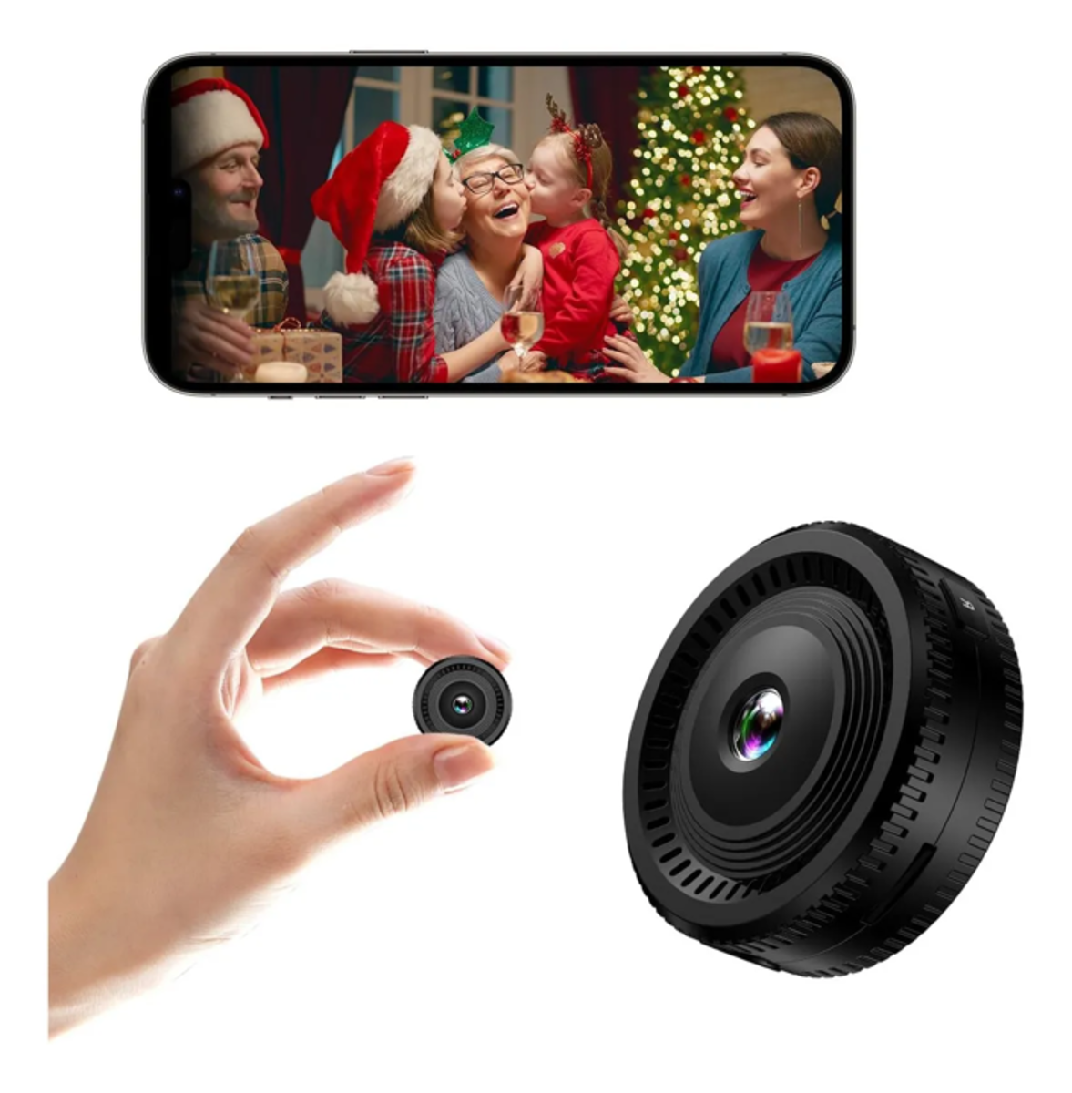Mini Cámara espía  Wifi Recargable 1080p HD Visión Nocturna