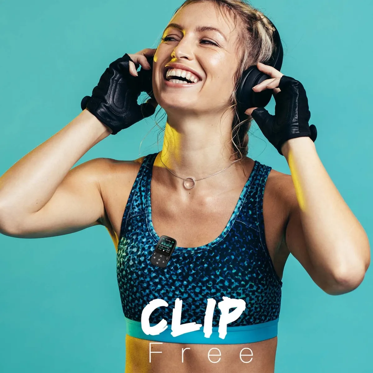 Reproductor De Música Mp3 32gb Bluetooth Con Clip Negro