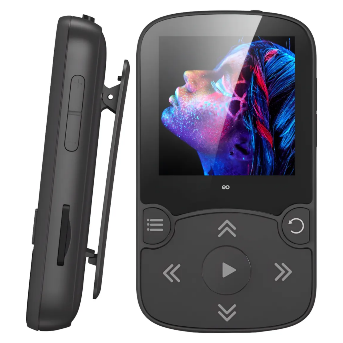 Reproductor De Música Mp3 32gb Bluetooth Con Clip Negro