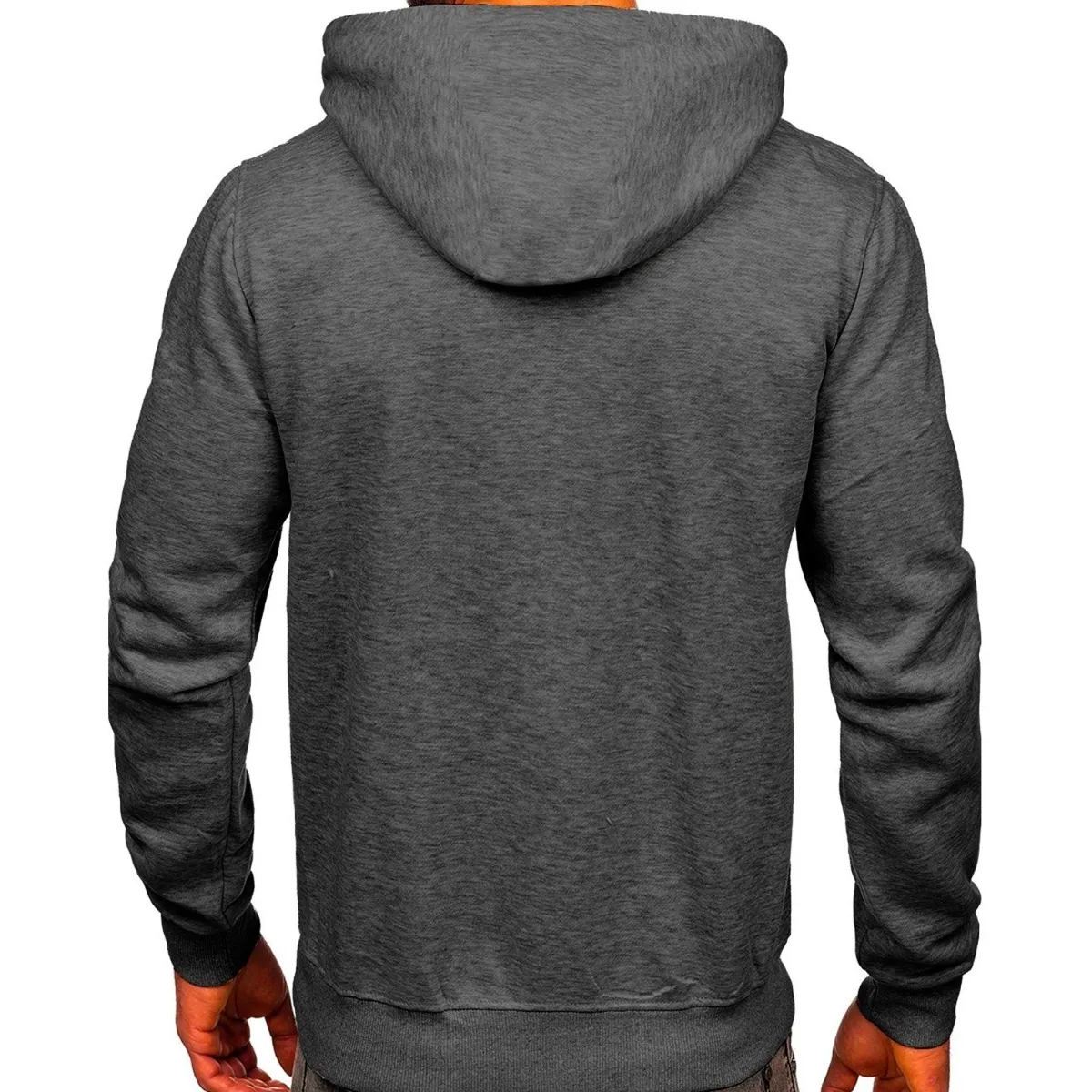 Sudadera Hombre Con Capucha Deportiva Gris Oxford Talla:  XL