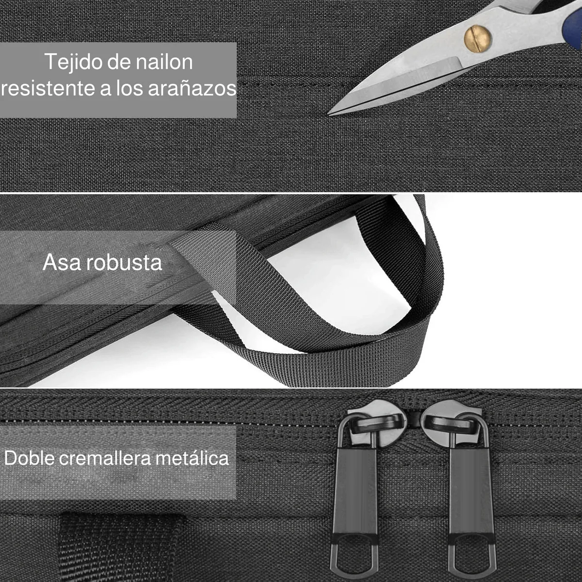 Funda para laptop impermeable color negro
