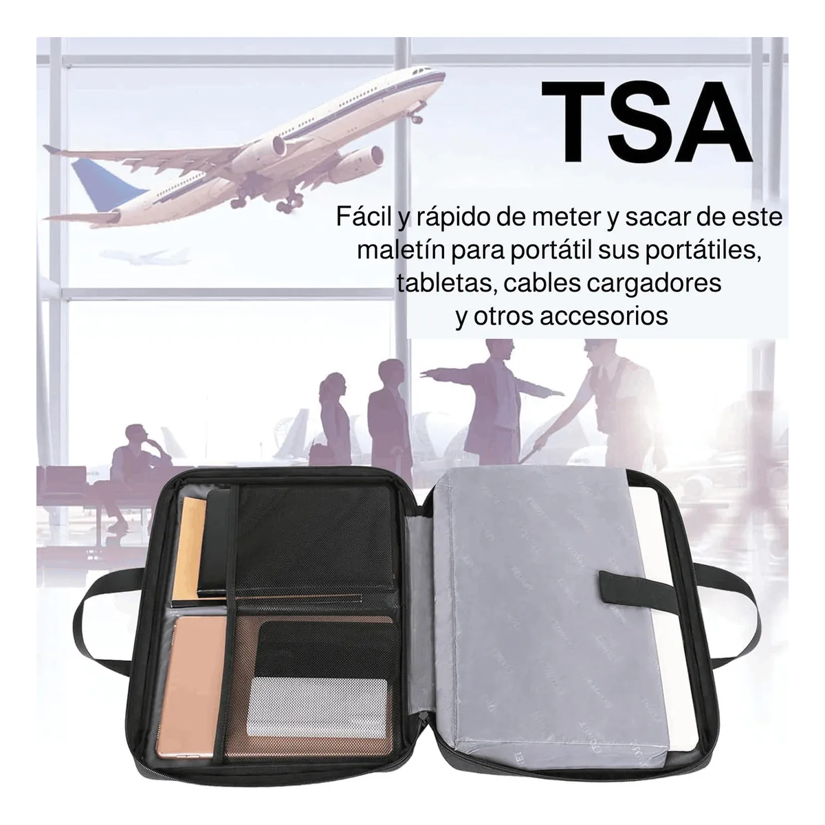 Funda para laptop impermeable color negro