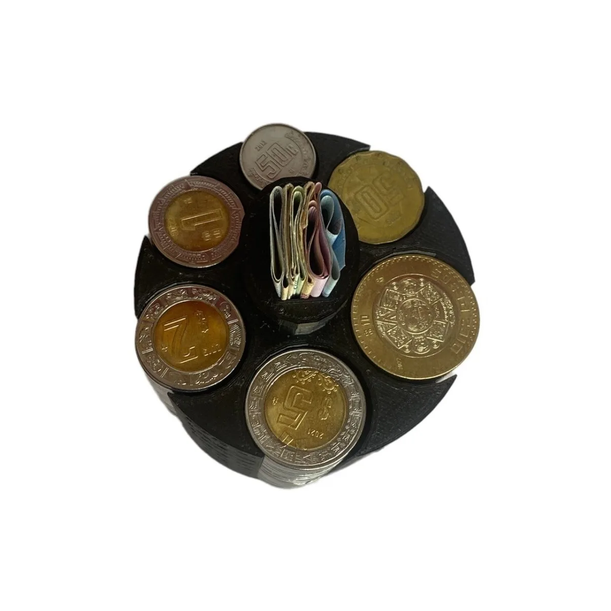 Organizador Contador Porta Monedas Billetes Auto