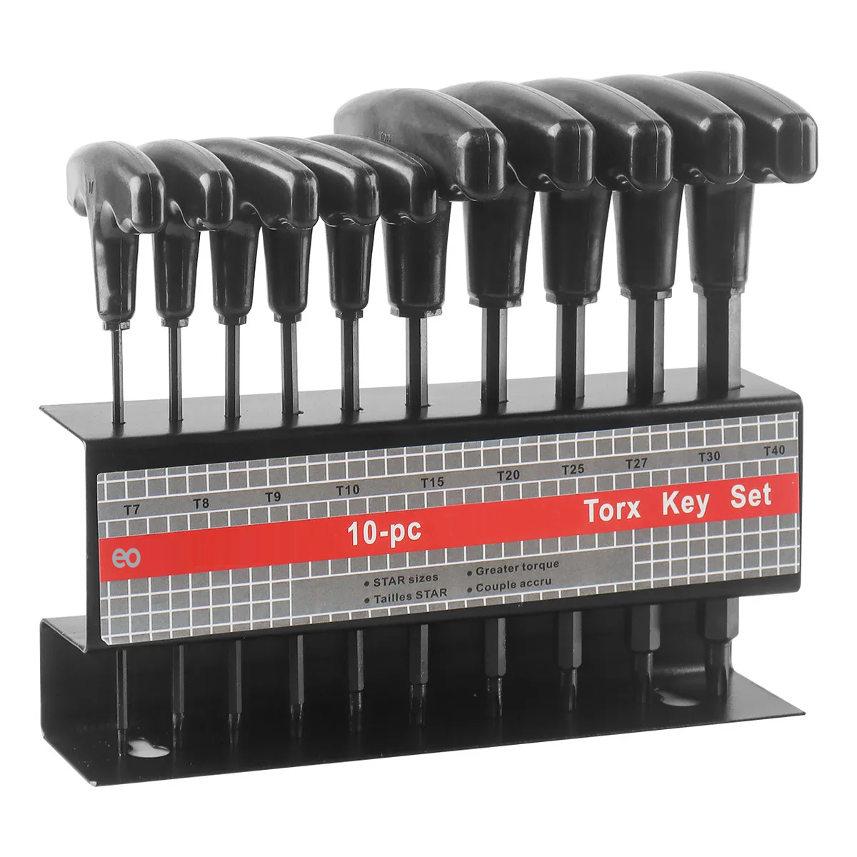 Juego De Llaves Torx Milimetricas 10 Piezas Negro