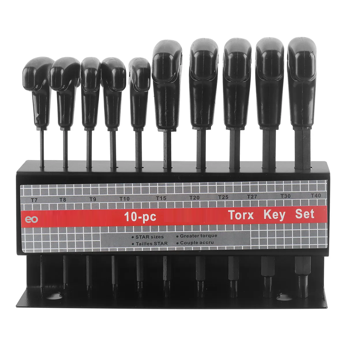 Juego De Llaves Torx Milimetricas 10 Piezas Negro