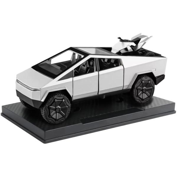 Autos Escala Colección, MXCYI-001, 1Pza, 1:32, 17.7X6.2cm, Luz y Sonido, Plástico/Metal, LR44 1.5V, Plateado., Autos Escala Colección, Camioneta Juguete Realist