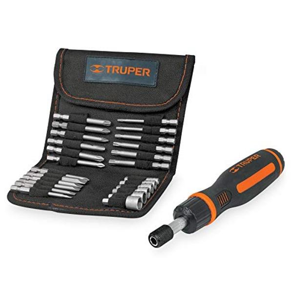 Truper JDM-26 Desarmador tipo matraca con 18 puntas y 6 dados