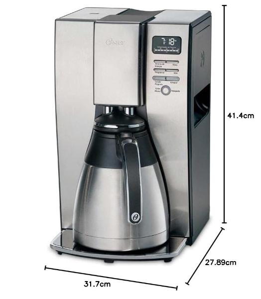 Oster Cafetera Gourmet Collection con jarra térmica.