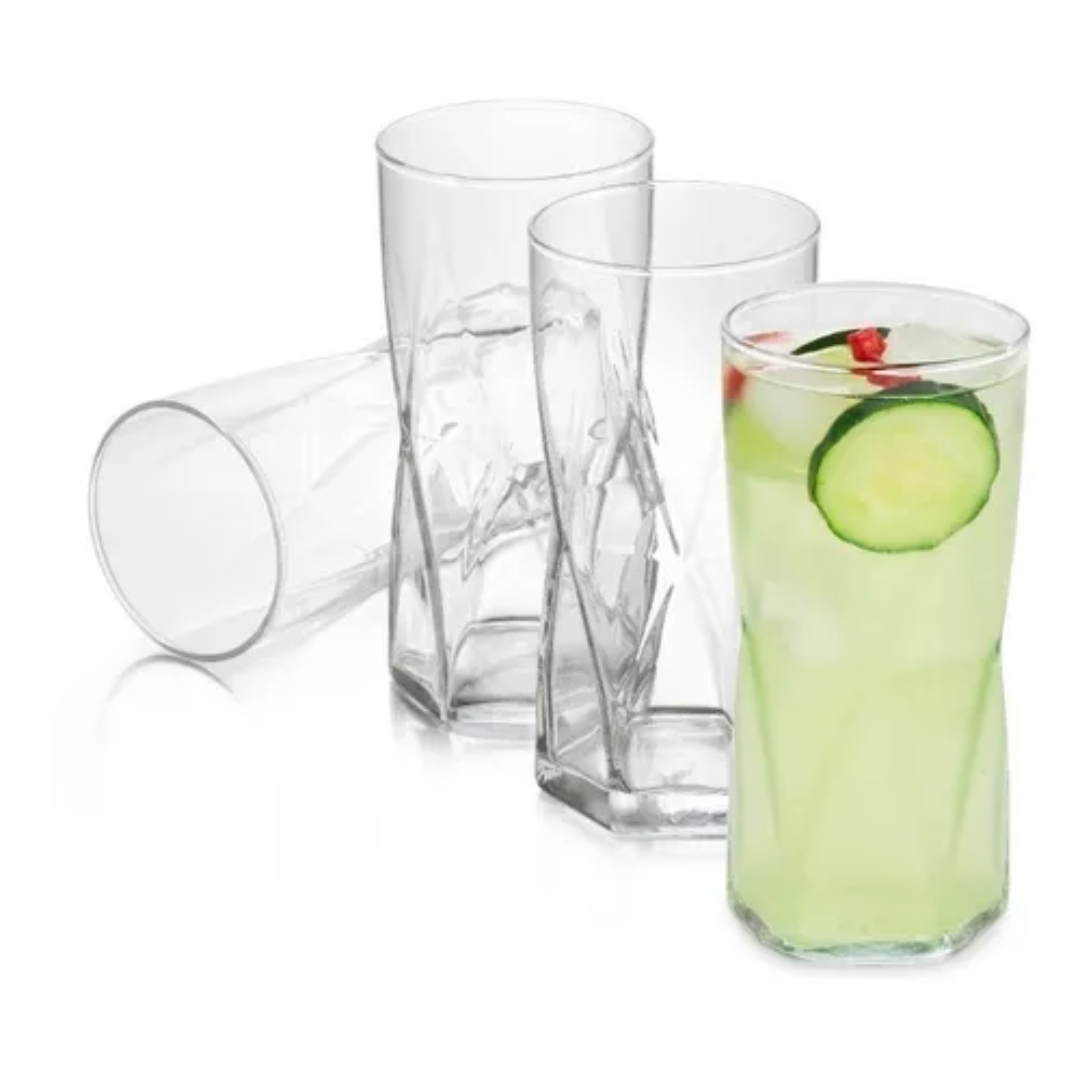 Octo Juego De 6 Vasos De Vidrio Modernos