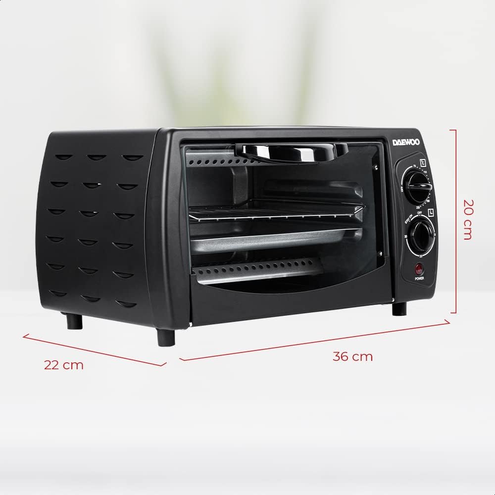 HORNO ELÉCTRICO COLOR NEGRO 9LTS DOT-1645