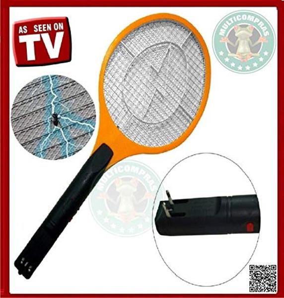 Raqueta Electrica Mata Insectos Moscas Mosquitos Recargable