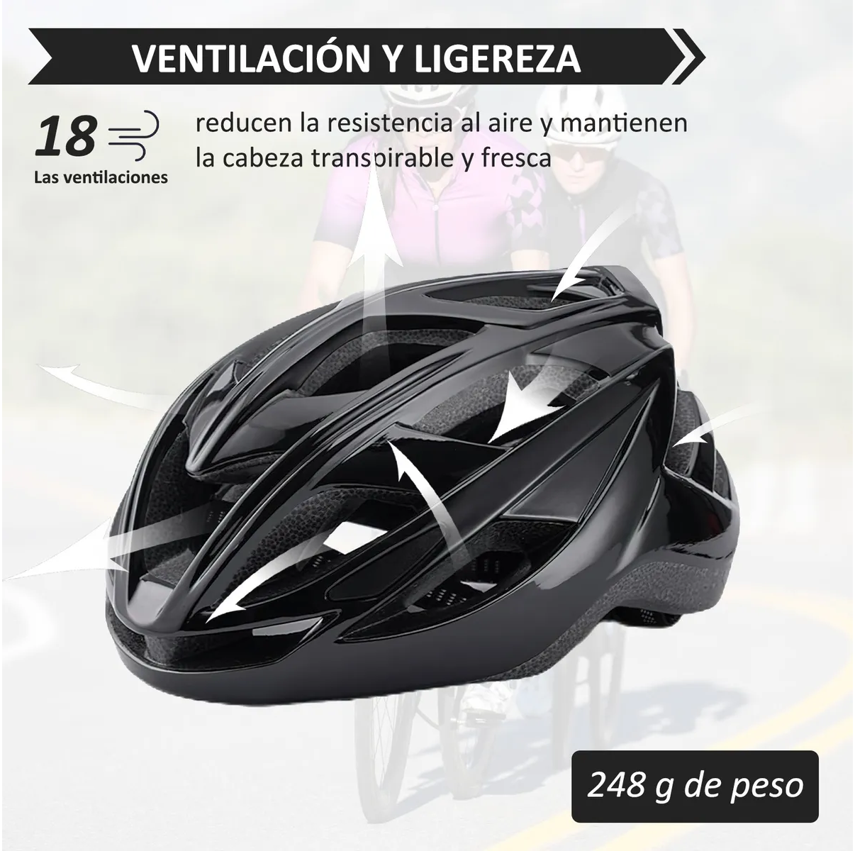 Casco Bicicleta Ciclismo De Montaña Mtb Ajustable Con Gafas Purpura Rojo