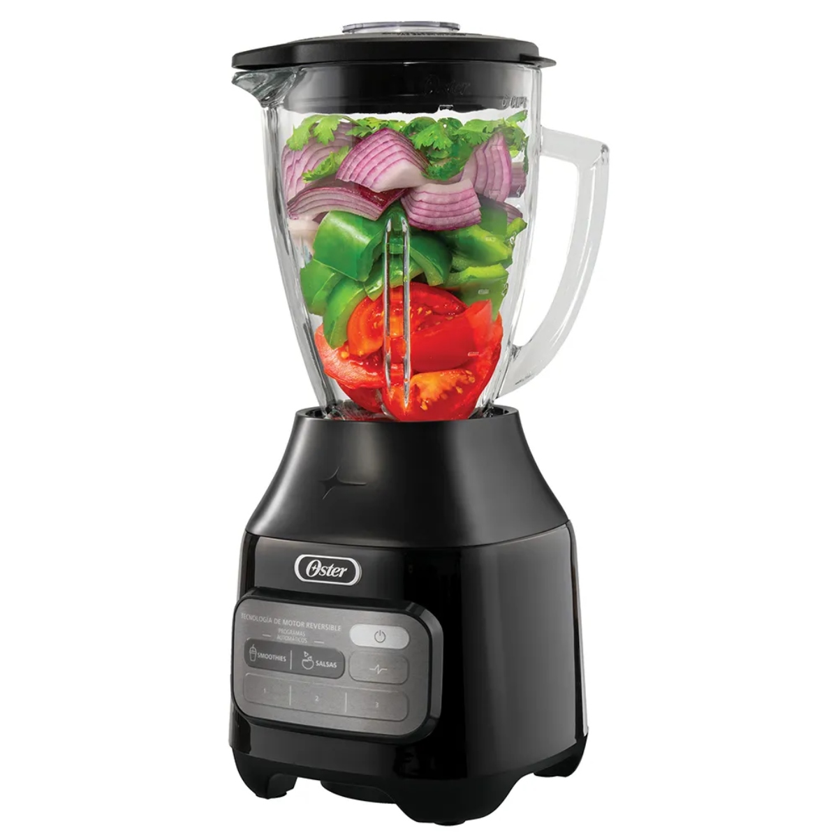Licuadora Oster BLSTPEG BRT Vaso Vidrio, 800W 3 Vel Negra ORTY3