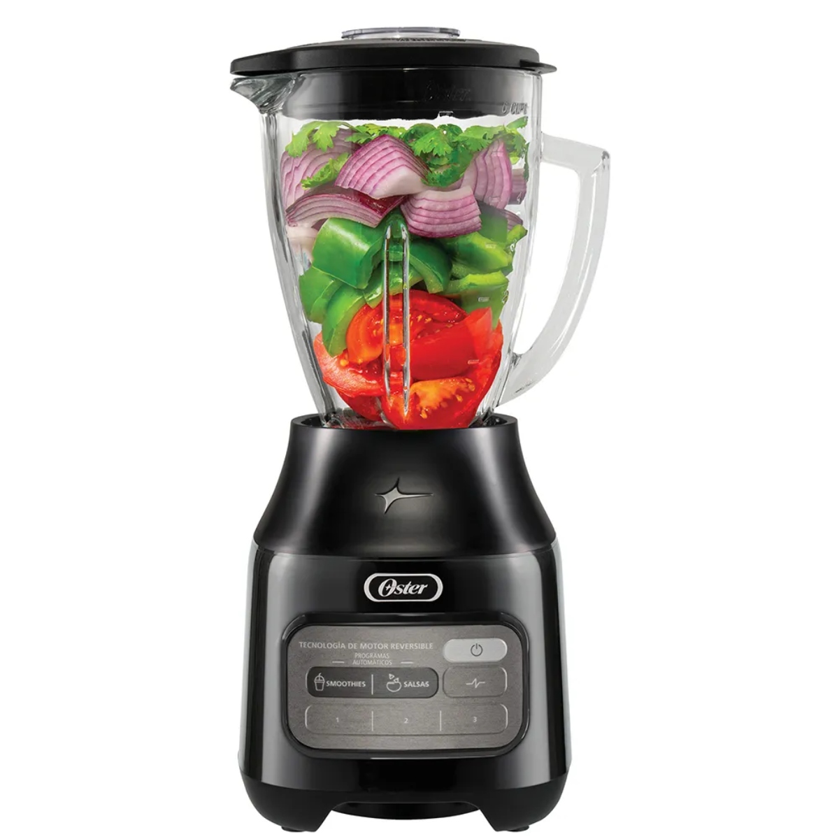 Licuadora Oster BLSTPEG BRT Vaso Vidrio, 800W 3 Vel Negra ORTY3