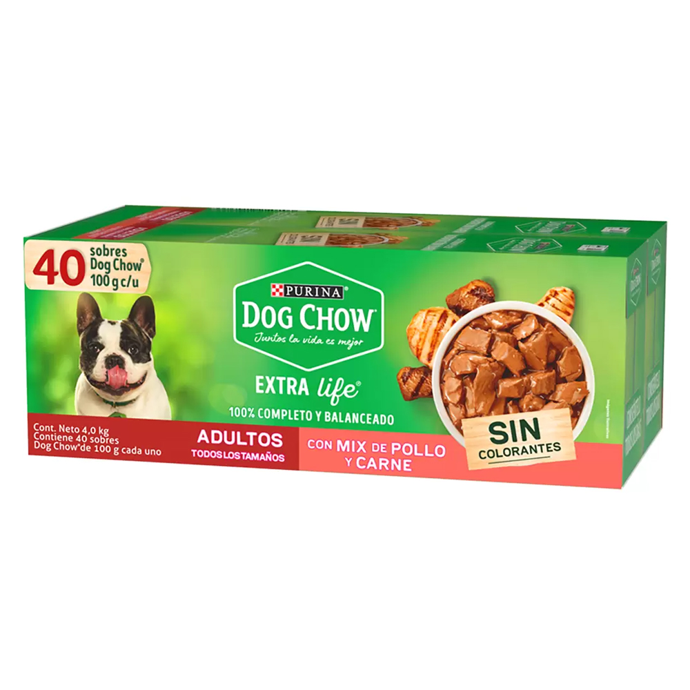 Alimento Húmedo Para Perro Dog Chow Adulto 100gr 40pz
