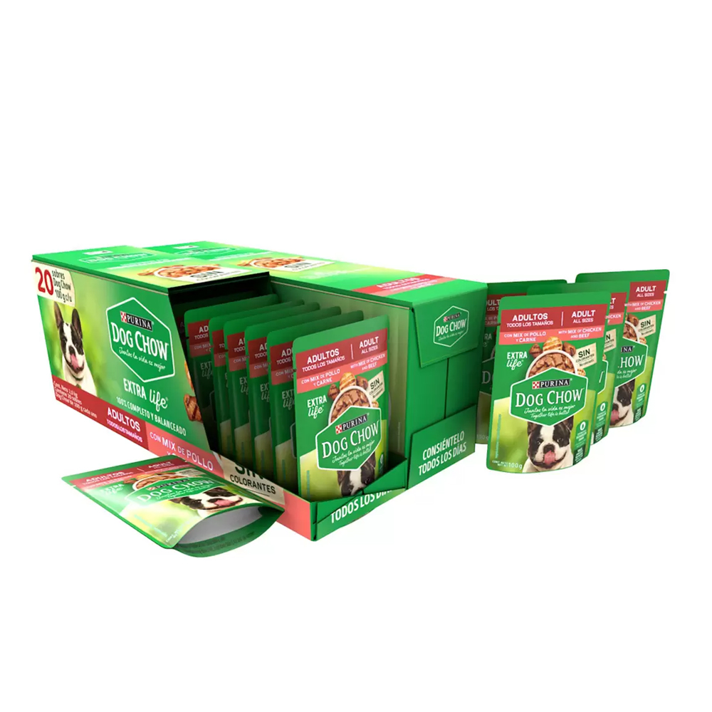 Alimento Húmedo Para Perro Dog Chow Adulto 100gr 40pz