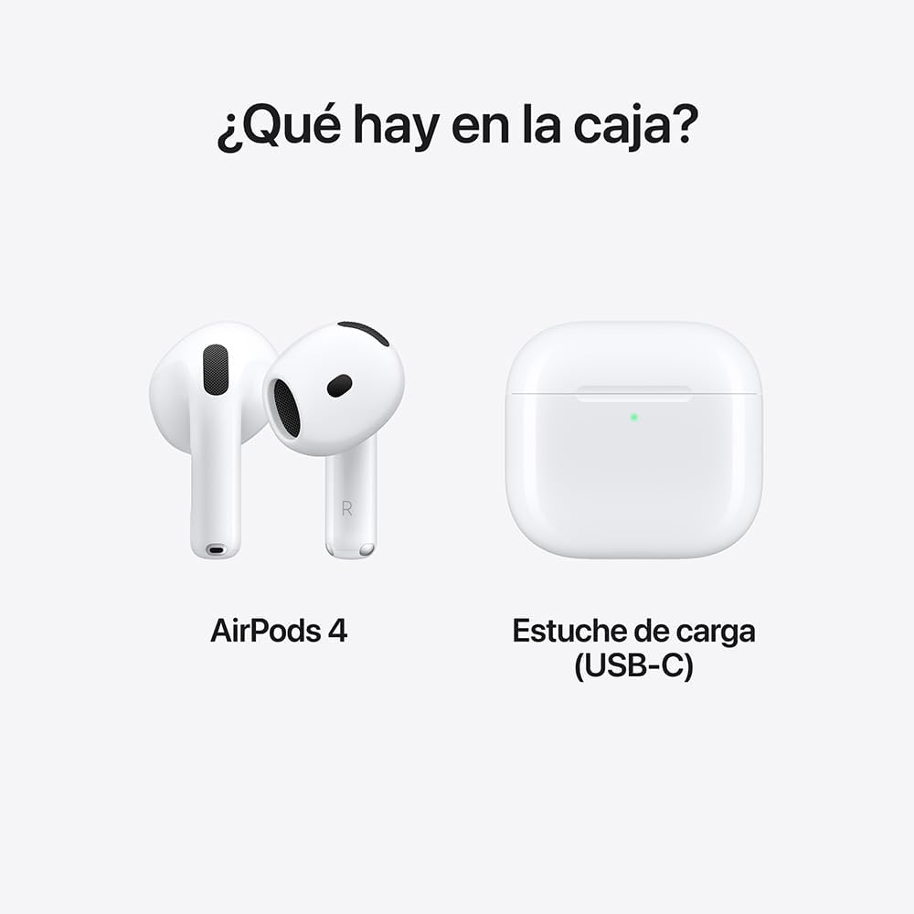 Airpods 4 Color Blanco Inalambricos Apple 4agen 