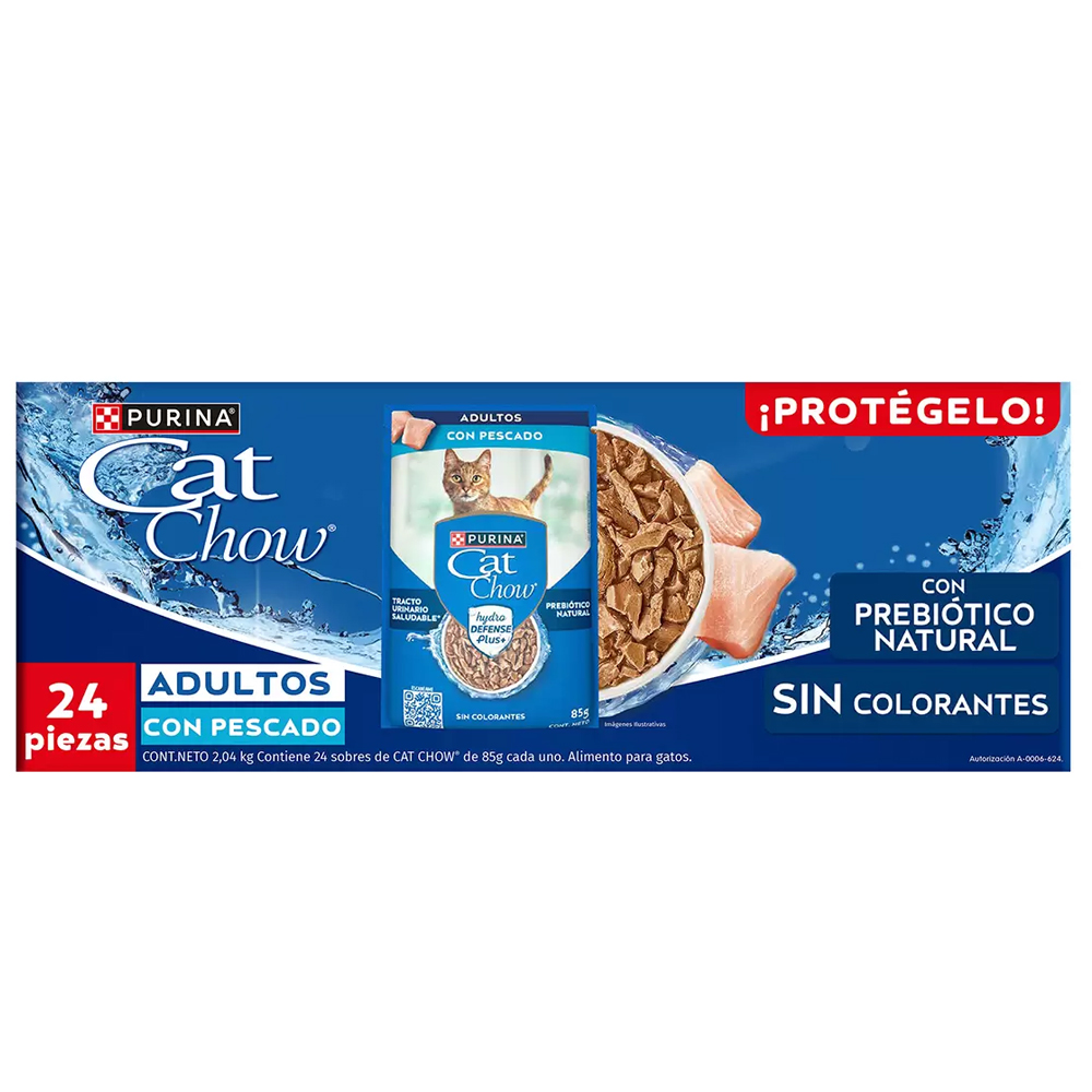 Alimento Húmedo Para Gato Cat Chow Adulto 85gr 24pz