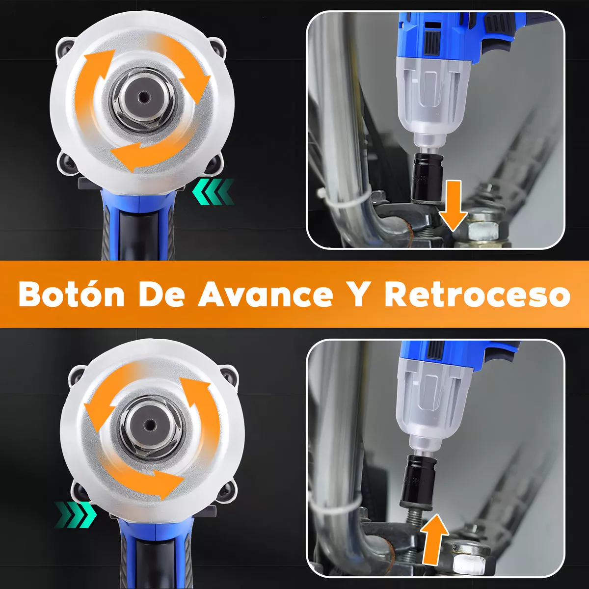 Llave De Impacto Electric Pistola Impacto Industrial 620 Nm