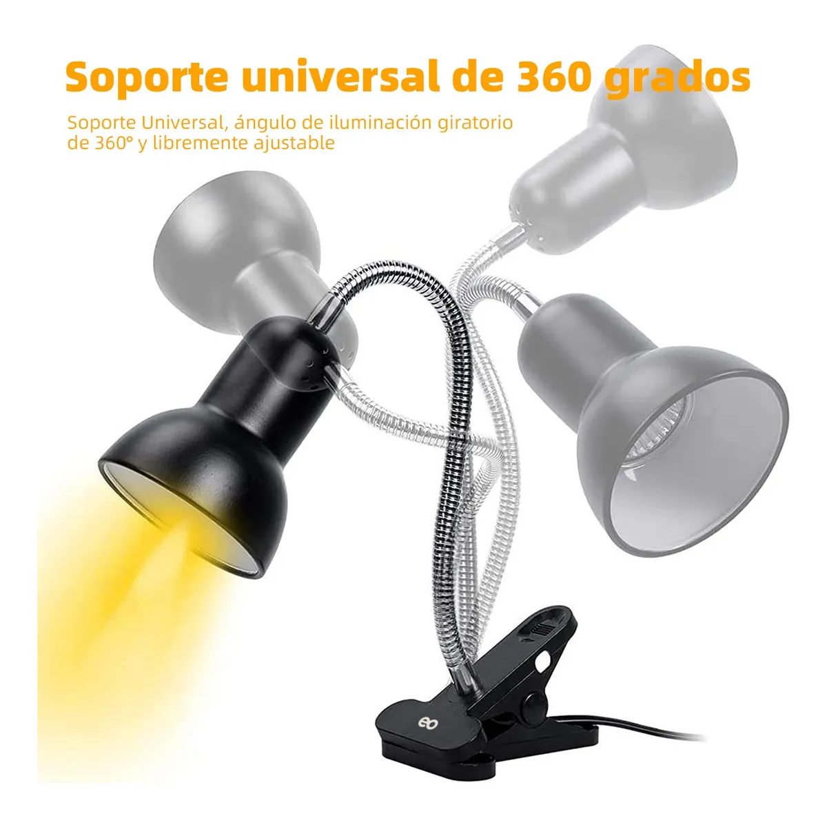 Lámparas De Calor Para Tortuga Reptiles 2 Bombillas Uva+uvb