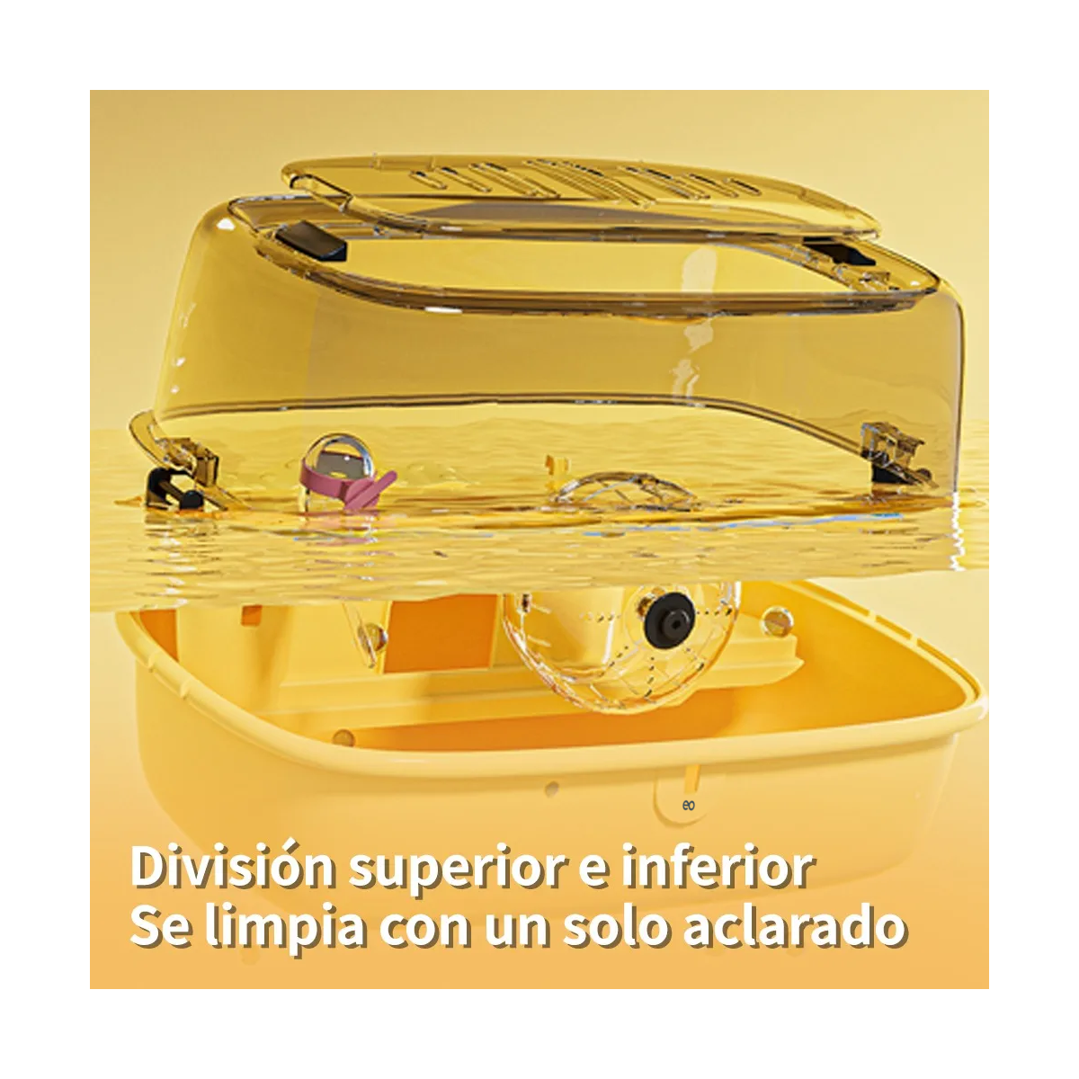 Jaulas Para Hámsteres, Bebederos Con Ruedas Deslizantes Amarillo