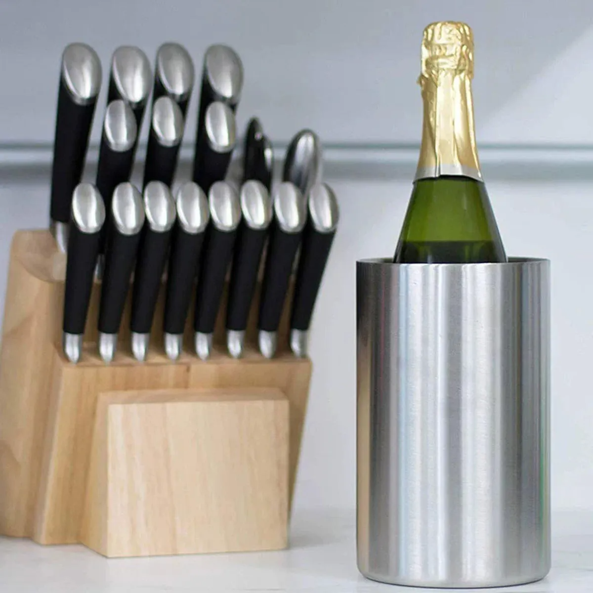 Enfriador de vino recto de acero inoxidable DB-I B L Qualité Premium
