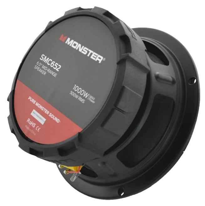 Medio Rango Coaxial Monster SMC652 6.5 Pulg 500 RMS 1000 Max