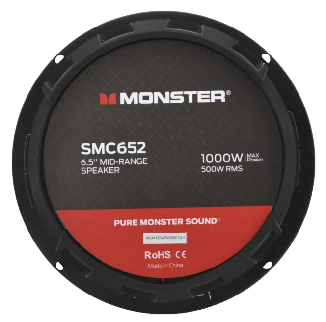 Medio Rango Coaxial Monster SMC652 6.5 Pulg 500 RMS 1000 Max
